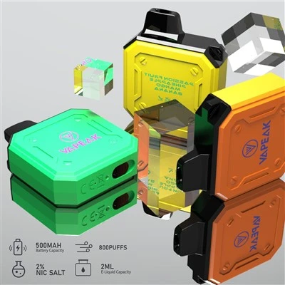 Control de flujo de aire aprobado por TPD 800 inhalaciones Vape desechable